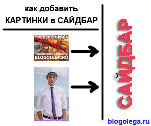 как вставить картинку в сайдбар