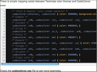 Подсветка Синтаксиса (кода) CodeColorer