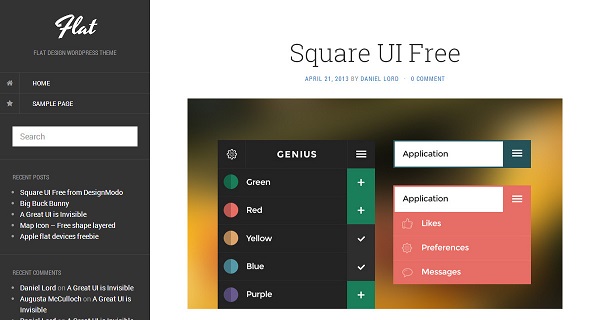 Flat-WordPress-Theme