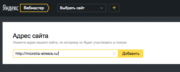 как добавить сайт на wordpress в Яндекс.Вебмастер