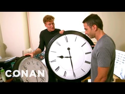 Conan Catches Jordan Schlansky Coming In Late