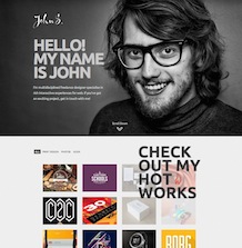 GK John - качественный шаблон для портфолио