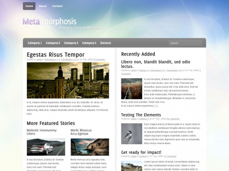 WooThemes бесплатный шаблон Meta-Morphosis