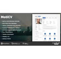 Moticv отзывчивая тема визитка и резюме