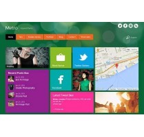 Metro отзывчивый шаблон тема wordpress