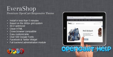 Шаблон EveraShop Opencart 1.5.5.1