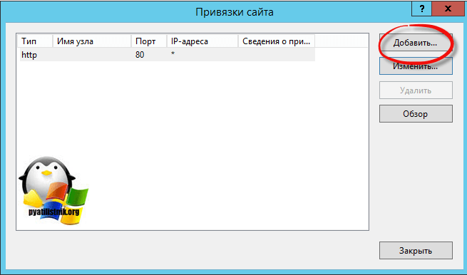 Добавление https в IIS