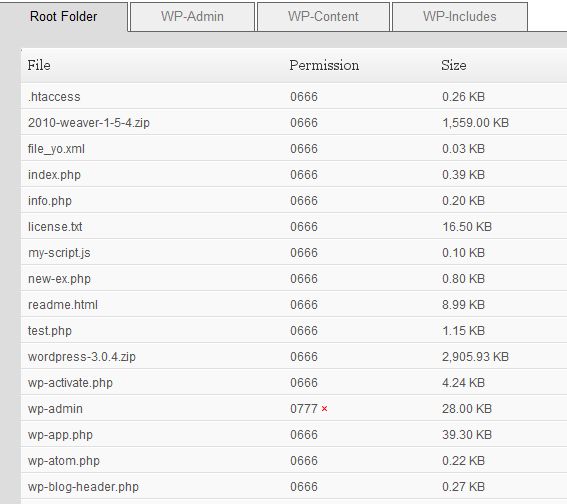 WP File Permissions