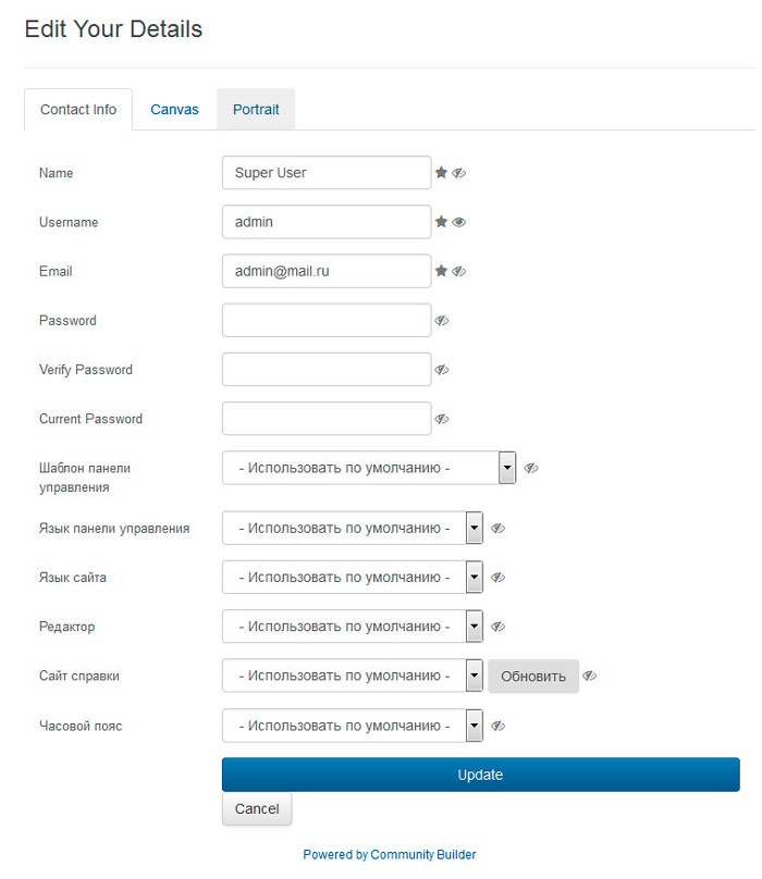 Социальная сеть на joomla