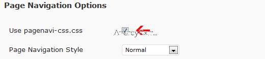 Опции WP-PageNavi