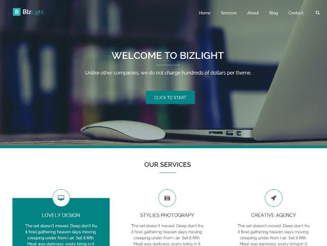 тема bizlight для бизнеса