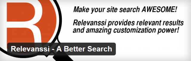 Relevanssi - A Better Search