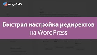 Быстрая настройка редиректов на WordPress