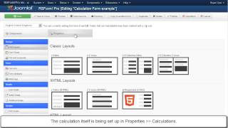 RSForm!Pro Calculations feature