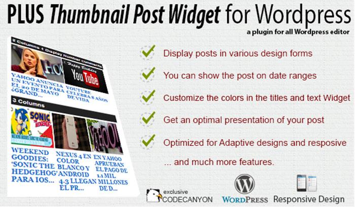 Plus-Thumbnail-Post-Widget Premium-Plugin