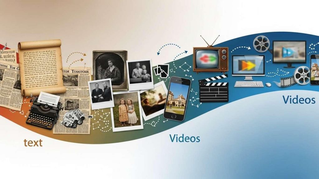 pervye formaty kontenta tekst izobrazhenija i video 2