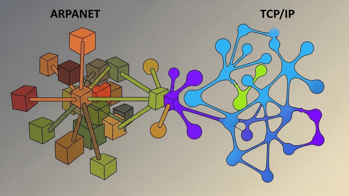 sravnenie pervyh protokolov svjazi arpanet i tcp ip 1